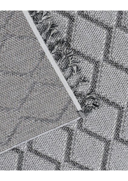 Ensley Gri Geometrik Etnik Modern Desenli Hav Vermeyen Leke Tutmayan Kolay Temizlenen Yumuşak Makine Salon Yolluk Mutfak Halı fırsatları