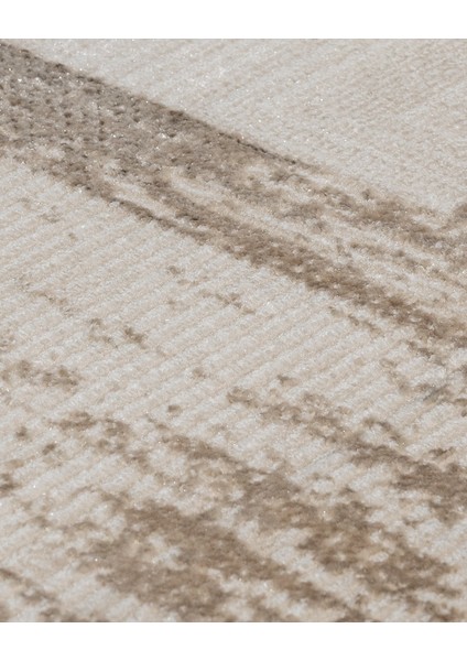 Frieda Çerçeveli Bej Mikrofiber Dikdörtgen Modern Desenli Akrilik Hav Vermeyen Leke Tutmayan Kolay Temizlenen Yumuşak Makine Salon Yolluk Mutfak Halı indirimleri