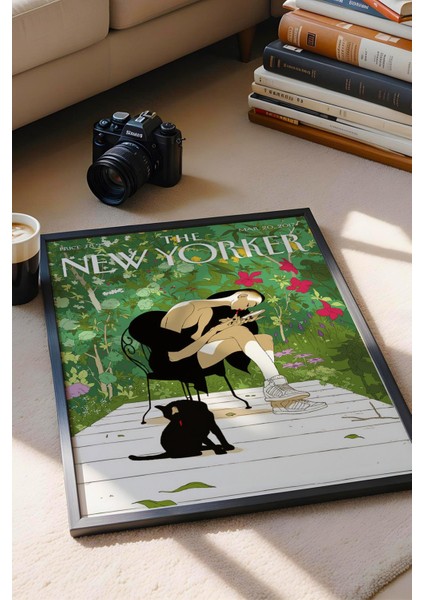 The New Yorker Çerçeveli Tablo March 20 2017 - Ileriye Atılmak Tablosu - Akla Gelen Bahar Tablosu fiyatları