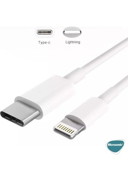 iPhone 14 Için Type-C - Lightning Kablo Beyaz fiyatları