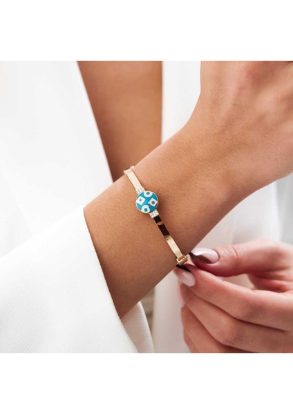 Taşlı Renkli Kelepçe