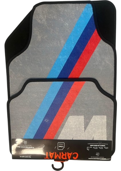 Universal M Gri Nostalji Lig Dekor Paspas Kaydırmaz Taban Yıkanabilir