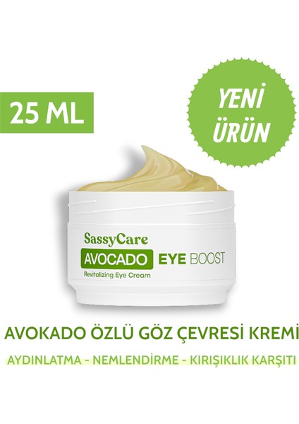 Avocado Eye Boost – Nemlendirici, Besleyici, Anti-Aging Göz Altı ve Göz Çevresi Bakım Kremi 25 ml