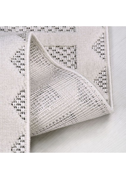 Krem Çizgili Etnik Modern Desenli Hav Vermeyen Leke Tutmayan Kolay Temizlenen Yumuşak Makine Salon Yolluk Mutfak Halı fiyatları