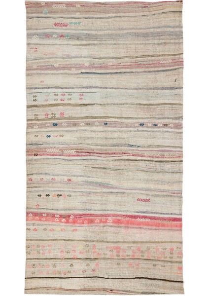 Selanik Bej Eskitme Yün Modern Desenli Yün Hav Toz Vermez Leke Tutmayan Salon Yolluk Mutfak El Dokuma Halı