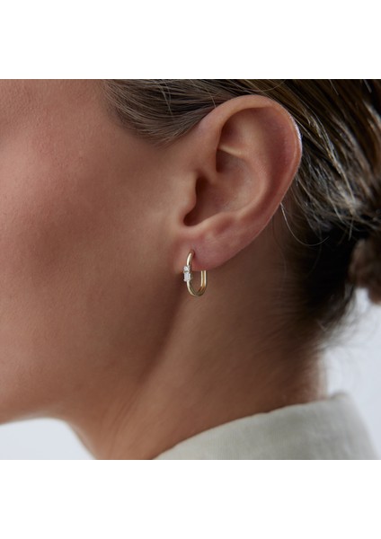 Oblong Point Ataç Küpe