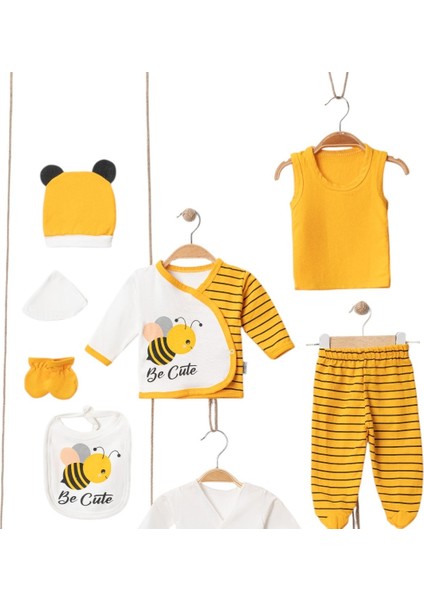 Unisex Kız Bebek Erkek Bebek Kutulu Yenidoğan Organik Hastane Çıkışı 10'lu Set modelleri