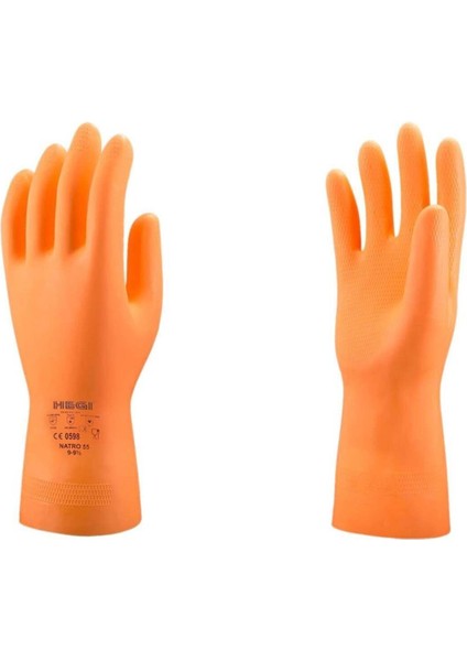 Natro 75 Kauçuk Iş Eldiveni – Islak/kuru Koşul Için Güçlü Tutunma & Konforlu Kullanım 4'lü Paket