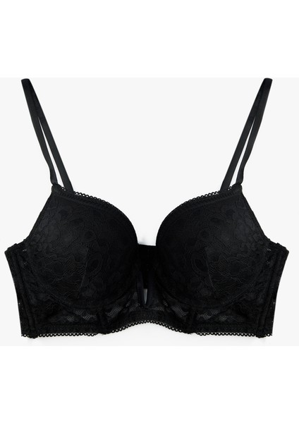 Maximizer Destekli Ekstra Dolgulu Dantel Sütyen
