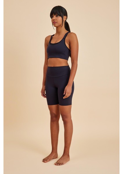 Sportive Siyah Yüksek Bel Toparlayıcı Kısa Şort Spor Taytı indirimleri