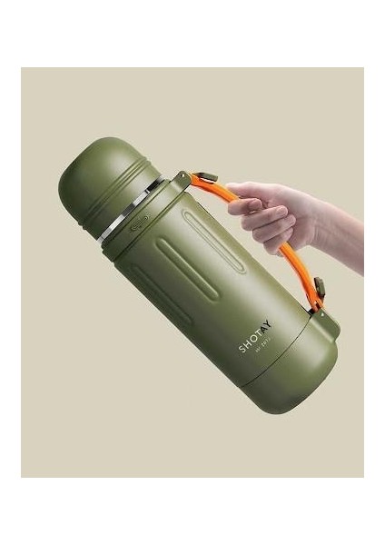 Durable Çelik Termos Matara 1500ML Yeşil