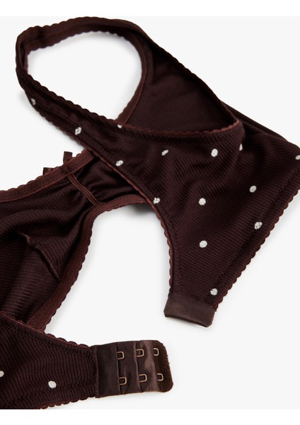 Kaşkorse Viskon Kumaş Puantiyeli Bralet Sütyen fiyatları