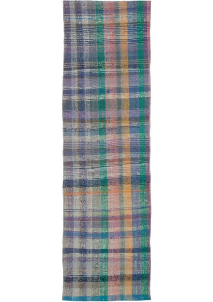 Teselya Bej Çizgili Yün Modern Desenli Yün Hav Toz Vermez Leke Tutmayan Salon Yolluk Mutfak El Dokuma Halı