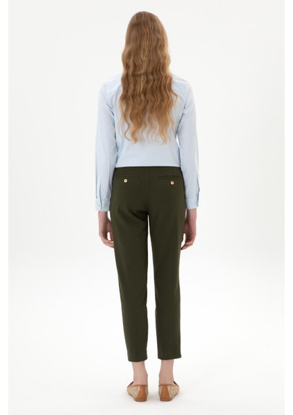 Kadın Haki Pantolon (Kanvas-Chino) 50318108-VR027 fırsatları