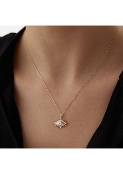 Kirpik Dail Göz Kolye