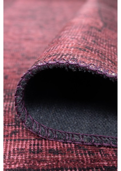 Birmingham Klasik Kırmızı Polyester Kare Modern Desenli Pamuk Makinada Yıkanabilir Hav Toz Vermez Leke Tutmayan Kaymaz Taban Dijital Makine Baskı Salon Yolluk Mutfak Halı modelleri