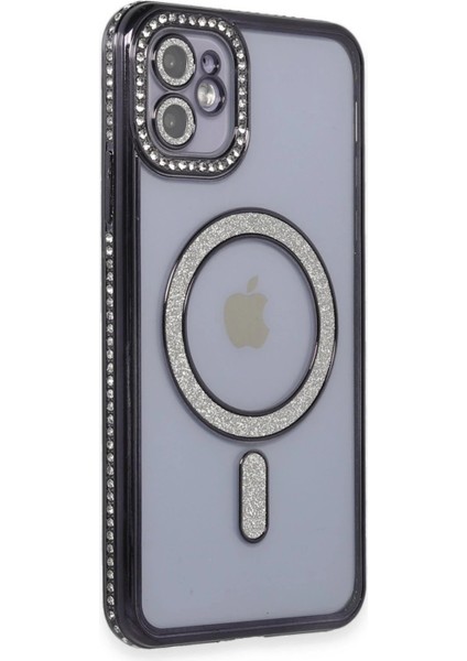 iPhone 11 Kılıf Joke Simli Magneticsafe Kılıf - Siyah - BRNTEK4184-2179 fiyatları