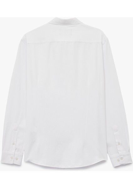 Slim Fit Uzun Kollu Düğmeli Klasik Yaka Gömlek fiyatları