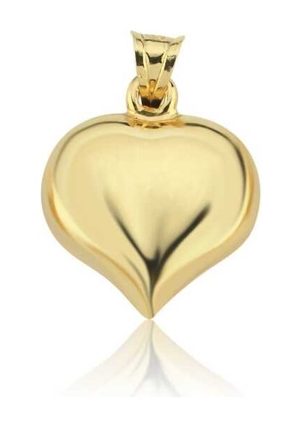 Large Bombe Kalp Kolye Ucu