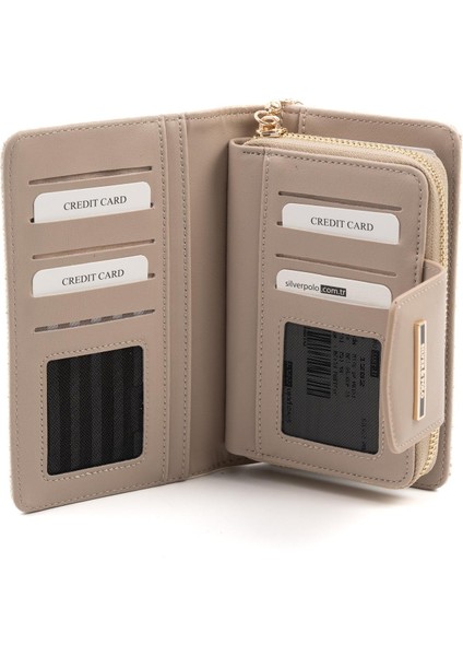 Bej - Kum SP1202 Kadın Cüzdan & Kartlık fırsatları