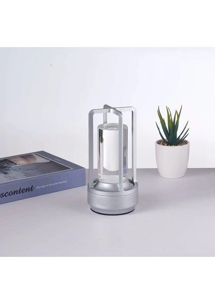 Vegas Gümüş Renk Şarjlı Masa Lambası CT-8439 Gümüş modelleri