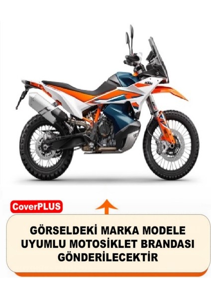 Ktm 890 Adventure R Pro Arka Çanta Uyumlu Branda Siyah Kırmızı-Dikişli Reflektörlü Motosiket Brandası Motor Örtüsü Çadır Su Geçirmez Motosiklet Kılıfı Motor Brandası fiyatları