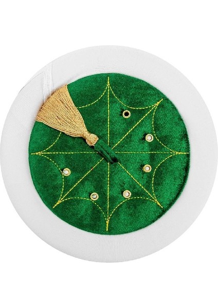 Imam Sarığı - El Sarması Kadife Düz Sarık - Yeşil fiyatları