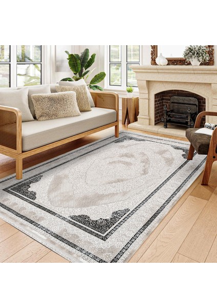 Klasik Gri Pamuk Dikdörtgen Modern Desenli Pamuk Makinada Yıkanabilir Hav Toz Vermez Leke Tutmayan Kaymaz Taban Dijital Makine Baskı Salon Yolluk Mutfak Halı fiyatları