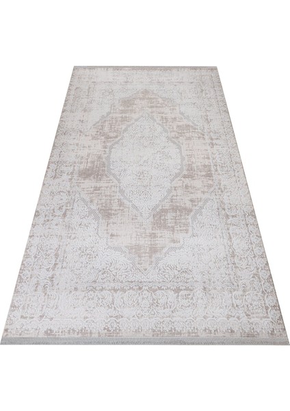 Latressa Klasik Kahverengi Polyester Dikdörtgen Modern Desenli Akrilik Hav Vermeyen Leke Tutmayan Kolay Temizlenen Yumuşak Makine Salon Yolluk Mutfak Halı fırsatları