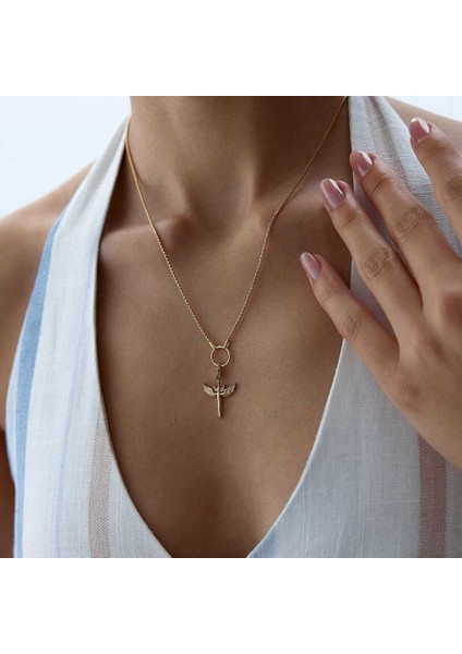 Charm Halkalı Mikail Kılıcı Kolye