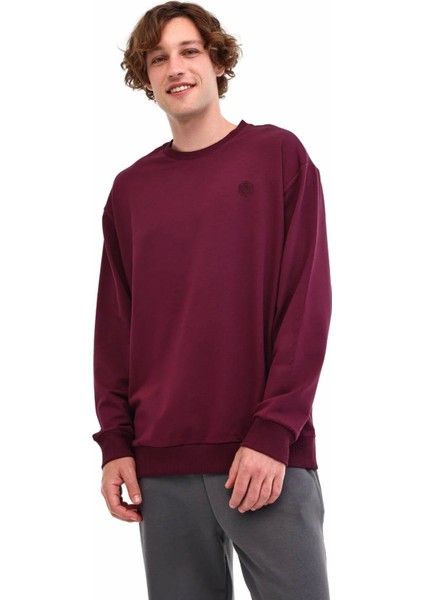 MB SN75 C Neck Sw 5pr Bordo Erkek Sweatshirt A102032527