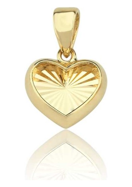 Kalemli Kalp Içi Kolye Ucu