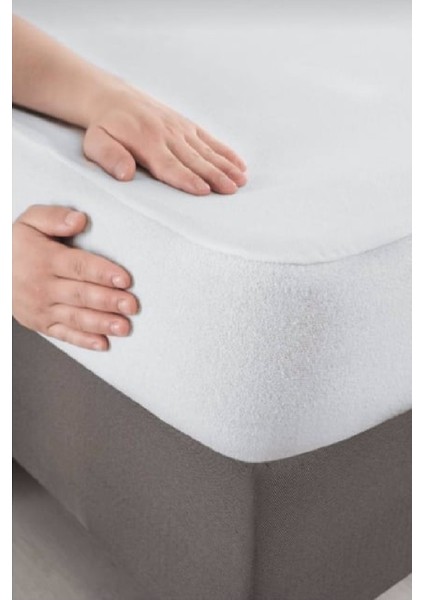 Çift Kişilik 220X200+30 cm Pamuklu Fitted Sıvı Geçirmez Alez