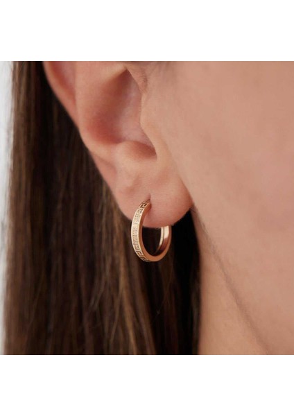 Small Greek Model Halka Küpe