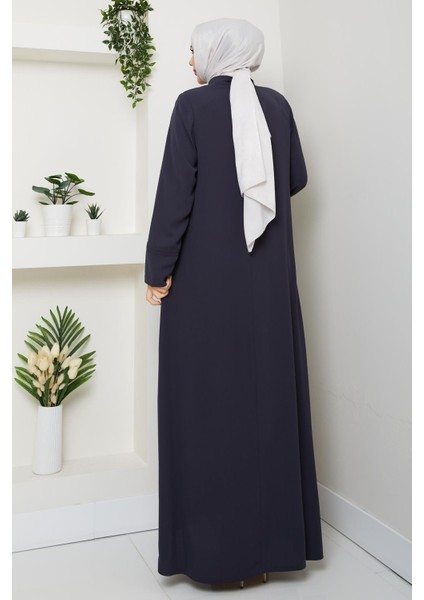 Büyük Beden Ferace Krep Kumaş Yazlık Ince Gri 2501 indirimleri