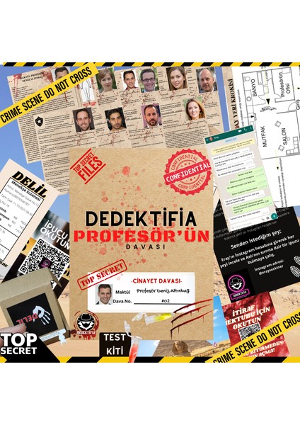 Dedektiflik Oyunu, Profesör Deniz Davası ,Cinayet Çözme Oyunu, Dedektif Oyunları,cinayet Çözme