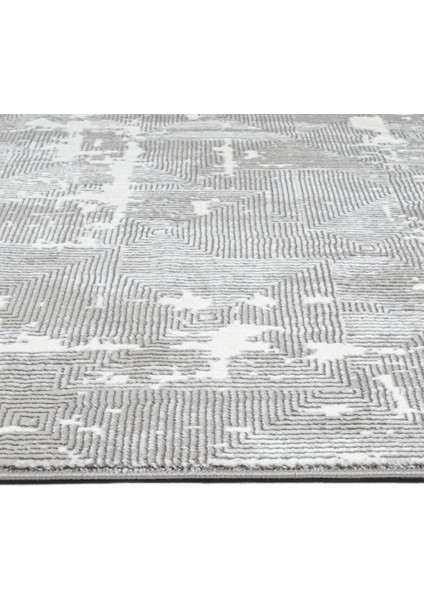 Melissande Modern Gri Polyester Dikdörtgen Modern Desenli Akrilik Hav Vermeyen Leke Tutmayan Kolay Temizlenen Yumuşak Makine Salon Yolluk Mutfak Halı modelleri