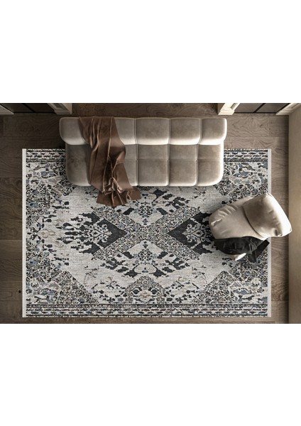 Modern Gri Pamuk Dikdörtgen Modern Desenli Pamuk Makinada Yıkanabilir Hav Toz Vermez Leke Tutmayan Kaymaz Taban Dijital Makine Baskı Salon Yolluk Mutfak Halı fırsatları