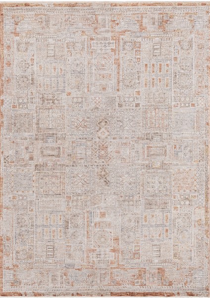 Kashi Eskitme Bej Polyester Dikdörtgen Modern Desenli Akrilik Hav Vermeyen Leke Tutmayan Kolay Temizlenen Yumuşak Makine Salon Yolluk Mutfak Halı