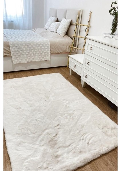 Graham Krem Düz Etnik Modern Desenli Hav Vermeyen Leke Tutmayan Kolay Temizlenen Yumuşak Makine Salon Yolluk Mutfak Halı