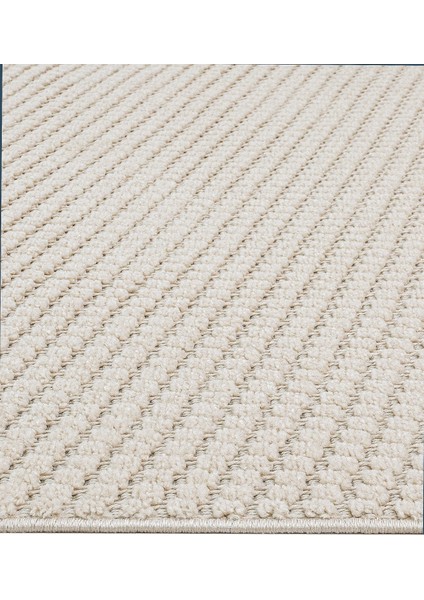 Eclipse Çizgili Bej Mikrofiber Dikdörtgen Modern Desenli Akrilik Hav Vermeyen Leke Tutmayan Kolay Temizlenen Yumuşak Makine Salon Yolluk Mutfak Halı modelleri