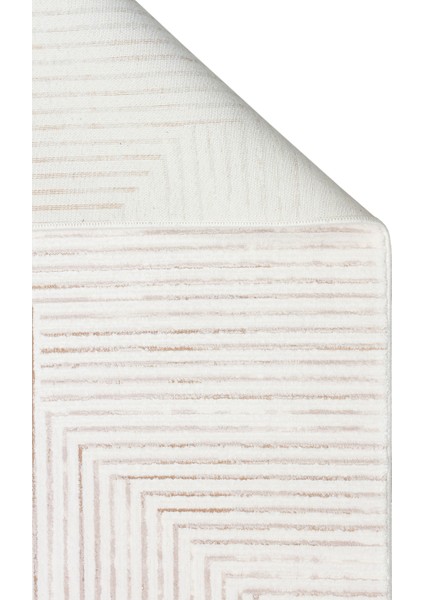 Ganges Krem Geometrik Etnik Modern Desenli Akrilik Hav Vermeyen Leke Tutmayan Kolay Temizlenen Yumuşak Makine Salon Yolluk Mutfak Halı fiyatları