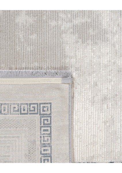 Melita Çerçeveli Gri Akrilik Dikdörtgen Modern Desenli Akrilik Hav Vermeyen Leke Tutmayan Kolay Temizlenen Yumuşak Makine Salon Yolluk Mutfak Halı fiyatları