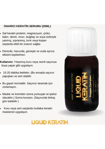 Saf Keratin Serum - Sıvı Keratin (20 ml) modelleri