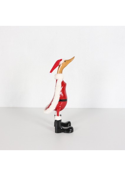 Mylamp Noel Baba Ördek El Oyması Teak Gövde 41X17X13 Cm.