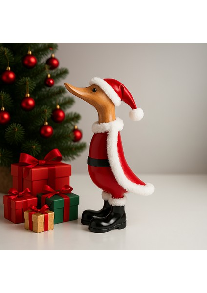 Mylamp Noel Baba Ördek El Oyması Teak Gövde 41X17X13 Cm. fiyatları