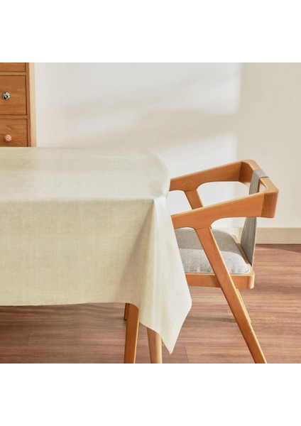 Luna Pvc Masa Örtüsü Ekru