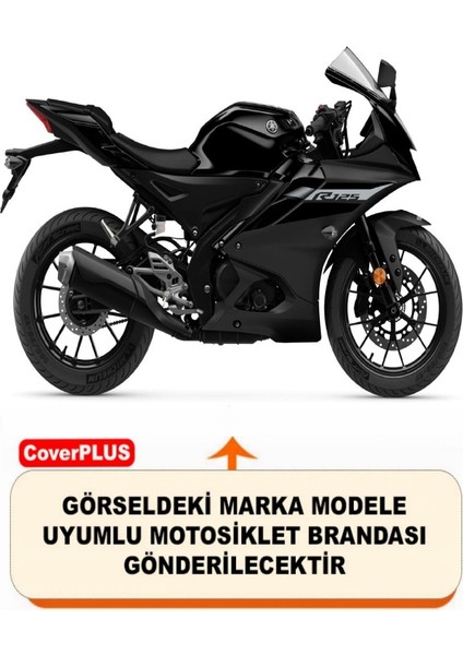 Reflektörlü Siyah Turuncu Dikişli Yamaha Yzf R125 Pro Arka Çanta Uyumlu Branda Motosiket Brandası Motor Örtüsü Çadır Su Geçirmez Motosiklet Kılıfı Motor Brandası fiyatları