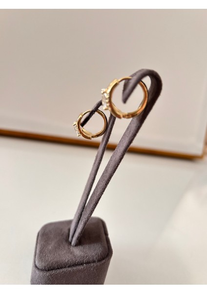 Paslanmaz Çelik Altın Kaplama Taşlı Küpe – Kararmayan Şık Kadın Küpe modelleri