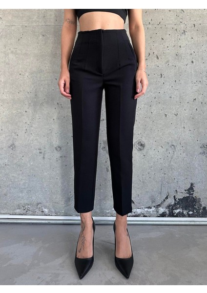 Adrian Siyah Yüksek Bel Ince Pensli Pantolon fiyatları